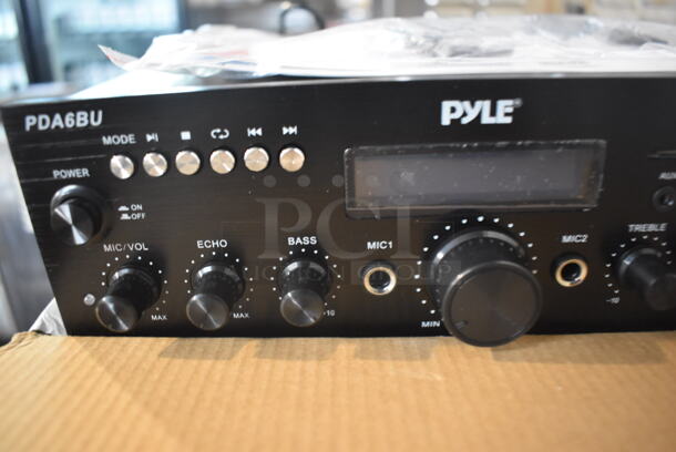 4 BRAND NEW IN BOX! Pyle PDA6BU Compact Wireless BT Stereo Amplifier. 10x9x3. 4 Times Your Bid! - Image 4 of 7