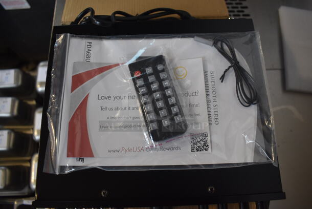 4 BRAND NEW IN BOX! Pyle PDA6BU Compact Wireless BT Stereo Amplifier. 10x9x3. 4 Times Your Bid! - Image 5 of 7