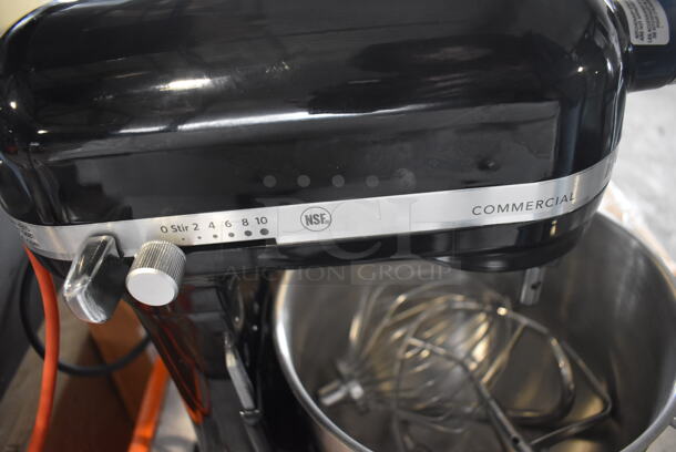 BRAND NEW IN BOX! KitchenAid KSM8990OB Metal Countertop  Bowl Lift 8 Quart Mixer w/ Mixing Bowl, Dough Hook, Paddle and Whisk Attachments. 120 Volts, 1 Phase. 10x17x17. Tested and Working! - Image 5 of 7