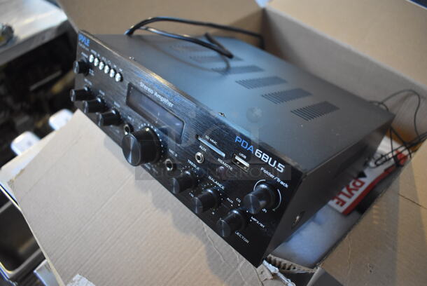 2 BRAND NEW IN BOX! Pyle PDA6BU.5 Compact Wireless BT Stereo Amplifier. 10x10x3.5. 2 Times Your Bid! - Image 4 of 6