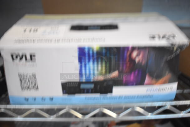 2 BRAND NEW IN BOX! Pyle PDA6BU.5 Compact Wireless BT Stereo Amplifier. 10x10x3.5. 2 Times Your Bid! - Image 6 of 6
