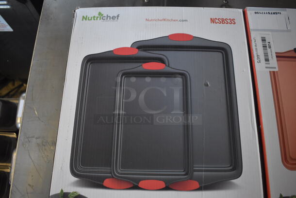 2 BRAND NEW Boxes of Nutrichef Baking Pan Sets; NCSBS3S45 and NCSBS3S. 2 Times Your Bid! - Image 2 of 5