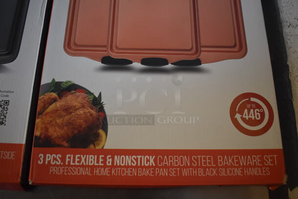 2 BRAND NEW Boxes of Nutrichef Baking Pan Sets; NCSBS3S45 and NCSBS3S. 2 Times Your Bid! - Image 4 of 5