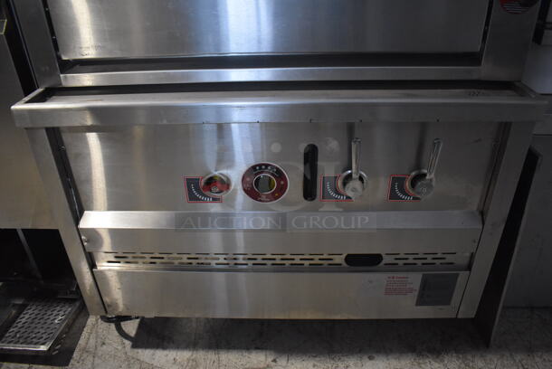 Stainless Steel Commercial Natural Gas Powered 3 Deck Bakery Oven. 36x36x73 - Image 8 of 8