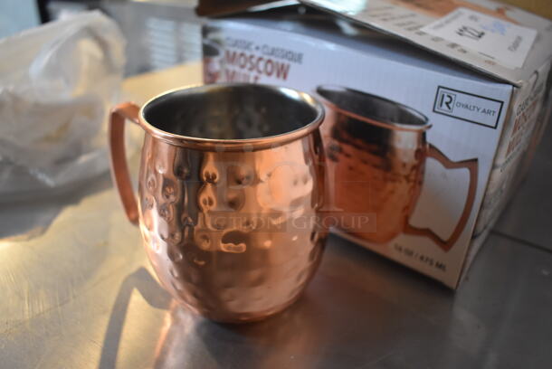 3 BRAND NEW Boxes of 4 Classic Moscow Mule Copper Finish Mugs. 5x3x4. 3 Times Your Bid! - Image 2 of 5