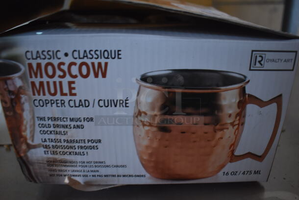 3 BRAND NEW Boxes of 4 Classic Moscow Mule Copper Finish Mugs. 5x3x4. 3 Times Your Bid! - Image 4 of 5
