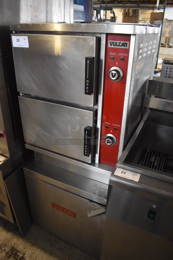 Vulcan Hart VSX24G Stainless Steel Commercial Natural Gas Powered 2 Deck Steam Cabinet. 200,000 BTU. 24x32x55 - Image 2 of 8