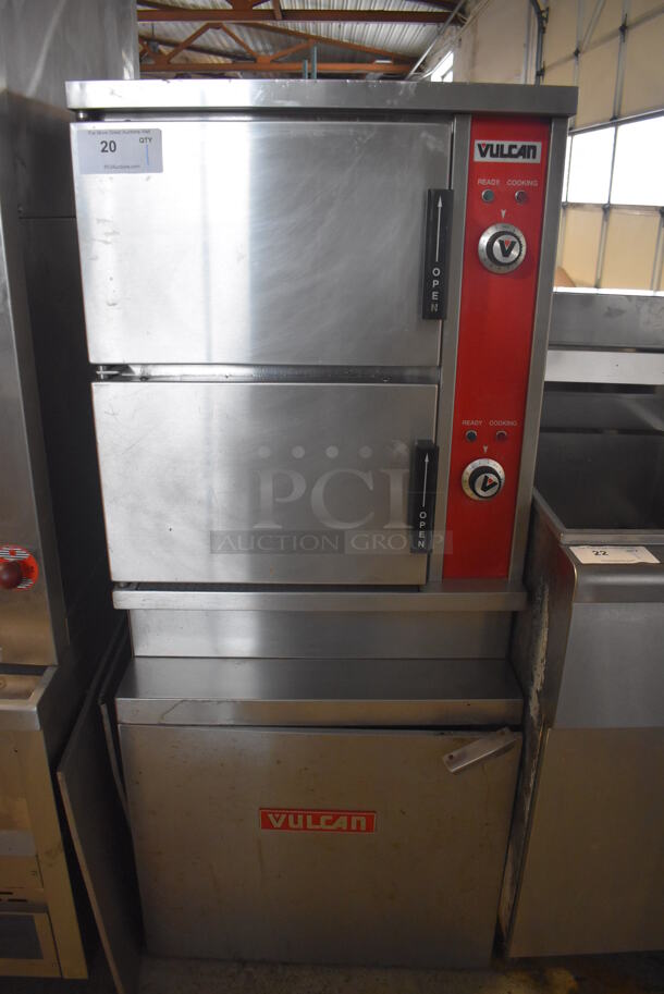 Vulcan Hart VSX24G Stainless Steel Commercial Natural Gas Powered 2 Deck Steam Cabinet. 200,000 BTU. 24x32x55 - Image 8 of 8