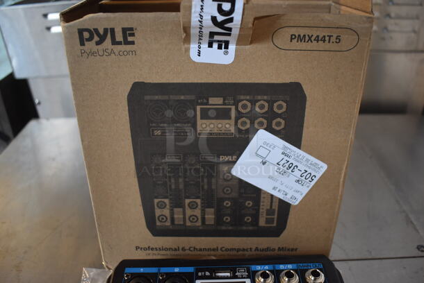 BRAND NEW IN BOX! Pyle PMX44T.5 Professional 6 Channel Compact Audio Mixer. 7.5x8x2.5 - Image 5 of 5