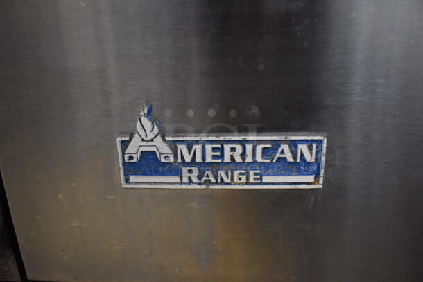 American Range AR6 Stainless Steel Commercial Natural Gas Powered 6 Burner Range w/ Oven, Over Shelf and Back Splash. 36x32x57 - Image 6 of 8