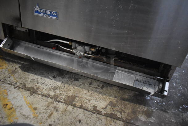 American Range AR6 Stainless Steel Commercial Natural Gas Powered 6 Burner Range w/ Oven, Over Shelf and Back Splash. 36x32x57 - Image 8 of 8