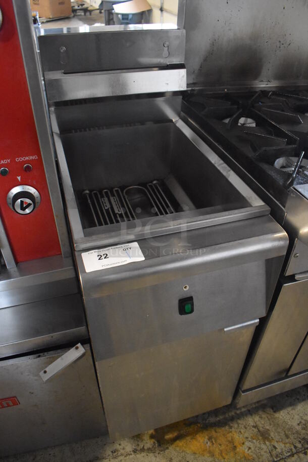 2020 Stainless Steel Commercial Electric Powered Floor Style Deep Fat Fryer. 208-240 Volts, 3 Phase. 15.5x30x44 - Image 3 of 6