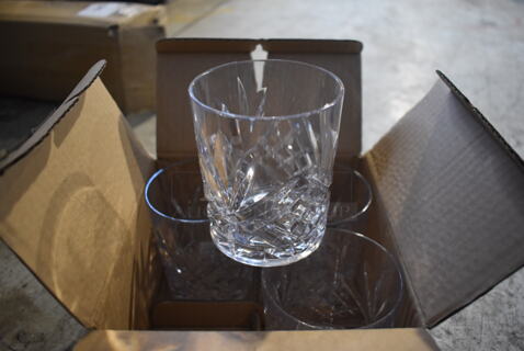 ALL ONE MONEY! Lot of 2 Boxes of 4 Poly Beverage Tumblers. 3x3x4
