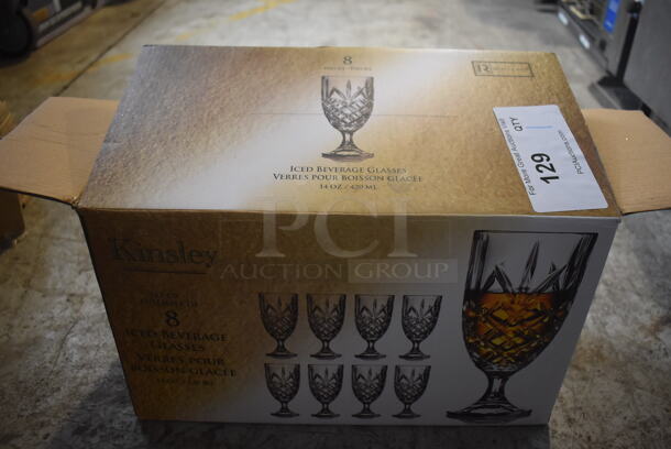 Box of 6 BRAND NEW! Kinsley Iced Beverage Glasses. 3.25x3.25x7.5 - Image 4 of 4