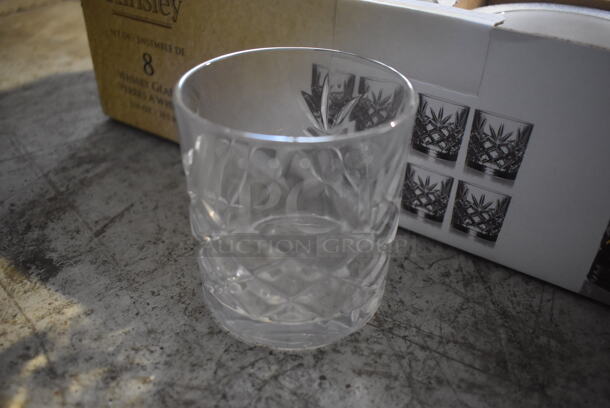 2 Boxes of 8 BRAND NEW! Kinsley Whisky Glasses. 3.25x3.25x3.5. 2 Times Your Bid! - Image 2 of 5