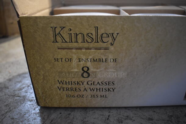 2 Boxes of 8 BRAND NEW! Kinsley Whisky Glasses. 3.25x3.25x3.5. 2 Times Your Bid! - Image 3 of 5