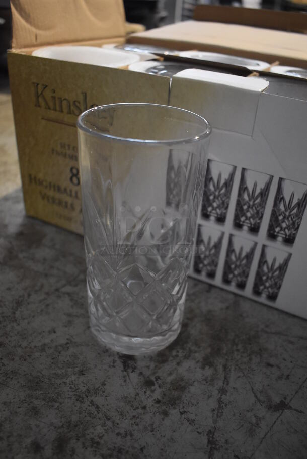 Box of 8 BRAND NEW! Kinsley Highball Glasses. 2.75x2.75x5.75 - Image 2 of 4
