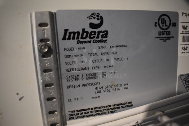 Imbera G319 ENERGY STAR Metal Commercial Single Door Reach In Cooler Merchandiser w/ Poly Coated Racks. 115 Volts, 1 Phase. 30x26x78. Tested and Powers On But Does Not Get Cold - Image 4 of 5