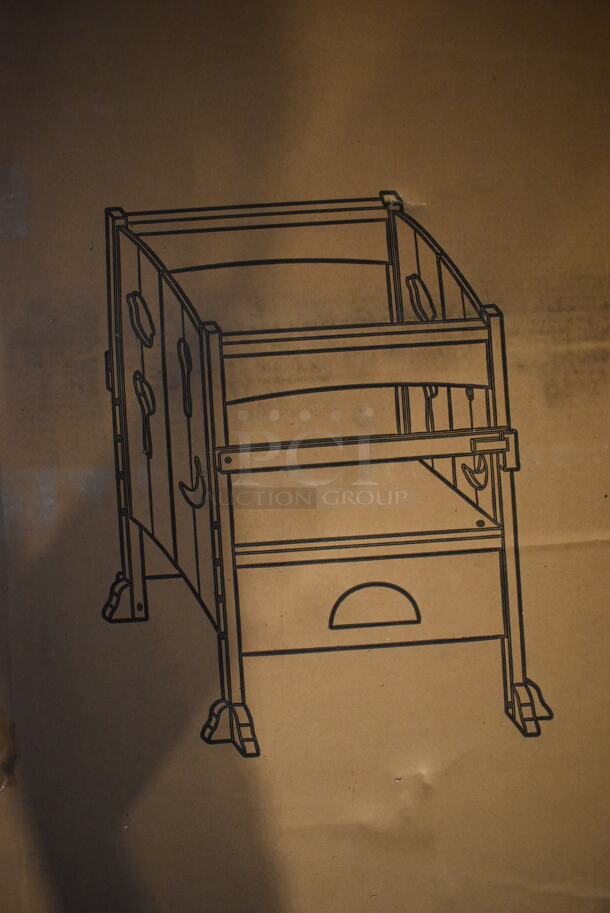 BRAND NEW IN BOX! Espresso Colored Kitchen Helper Stool.  - Image 2 of 4