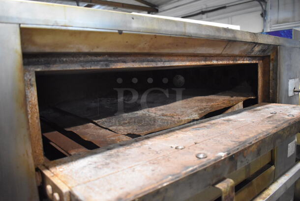 2 Bakers Pride Stainless Steel Commercial Gas Powered Single Deck Pizza Ovens on Metal Legs w/ Cooking Stones. 65x43x66. 2 Times Your Bid! - Image 5 of 10