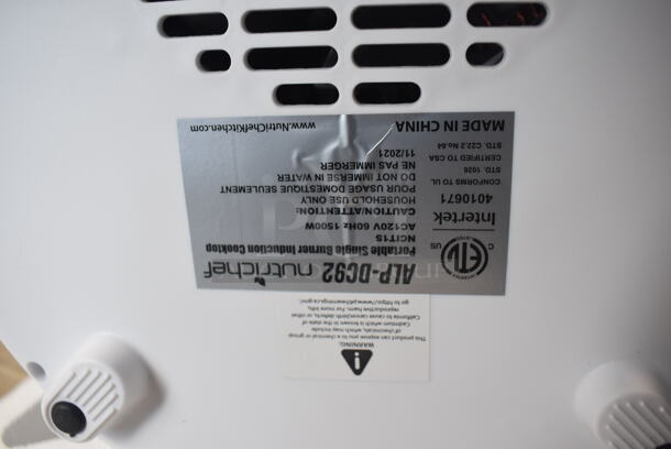 BRAND NEW IN BOX! Nutrichef NCIT1S Metal Countertop Single Burner Induction Cooktop. 120 Volts, 1 Phase. 11x12x3 - Image 6 of 7