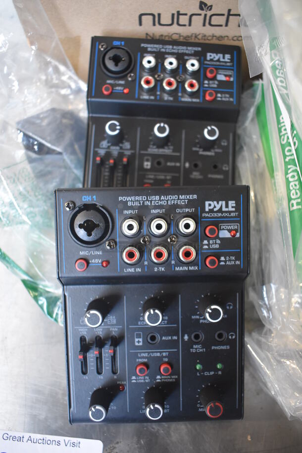 BRAND NEW IN BOX! Lot of 2 Pyle PAD33MXUBT Mixers and 23 Various Phone Cases - Image 2 of 4