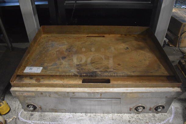 Hussmann 7236 Stainless Steel Commercial Countertop Electric Powered Flat Top Griddle. 208 Volts, 1 Phase. 36x26x14 - Image 1 of 7