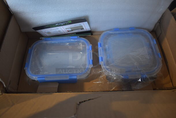 BRAND NEW IN BOX! Nutrichef NCGLBU Set of Containers - Image 2 of 4