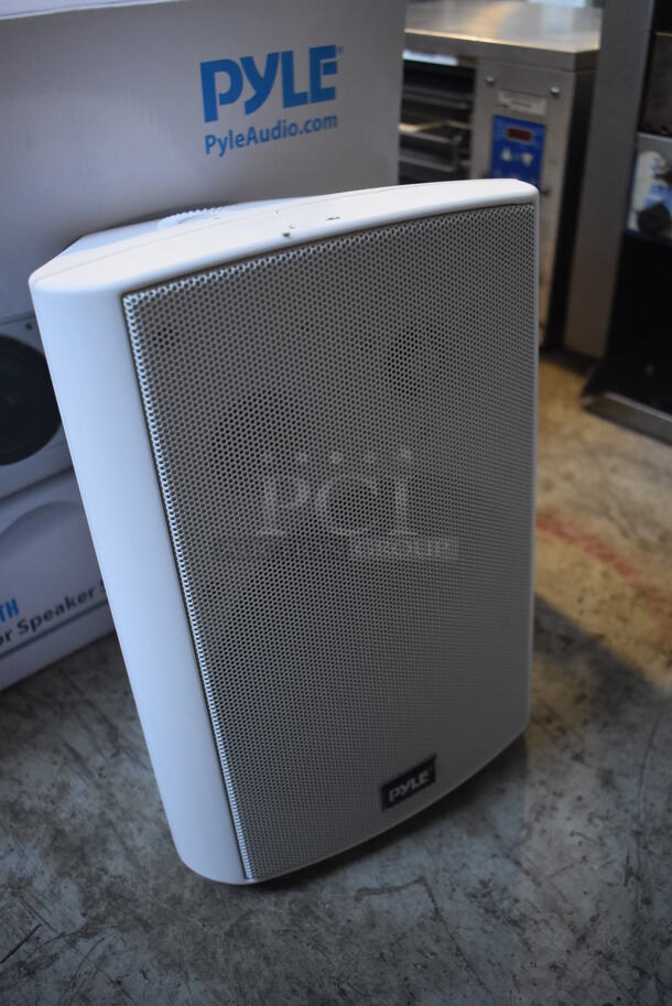 Box of 2 BRAND NEW Pyle PDWR61BTWT Bluetooth Speakers. 8.5x8x12 - Image 4 of 7