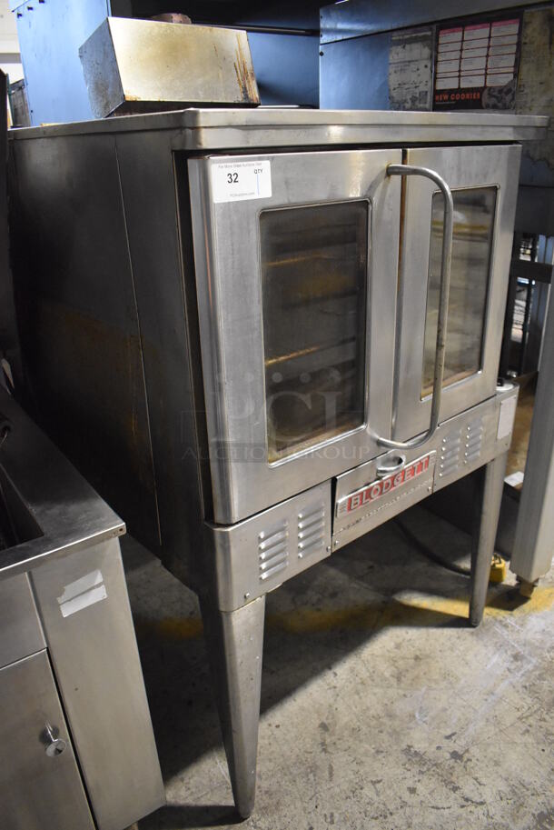 Blodgett FA-100 Stainless Steel Commercial Propane Gas Powered Full Size Convection Oven w/ View Through Doors, Metal Oven Racks and Thermostatic Controls on Metal Legs. 38x38x57 - Image 9 of 9