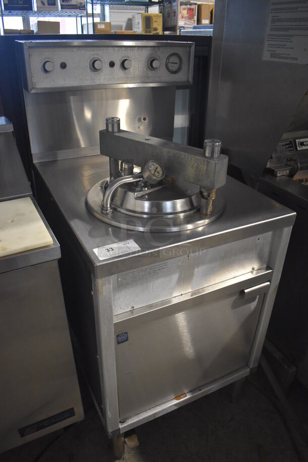 Broaster Broco 12 SE Stainless Steel Commercial Floor Style Natural Gas Powered Pressure Fryer. 62,000 BTU, 24x34x53 - Image 3 of 8