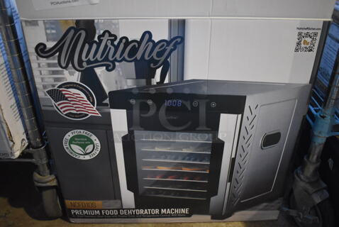BRAND NEW IN BOX! Nutrichef NCFD10S Metal Countertop Premium Food Dehydrator Machine. 18x14x18