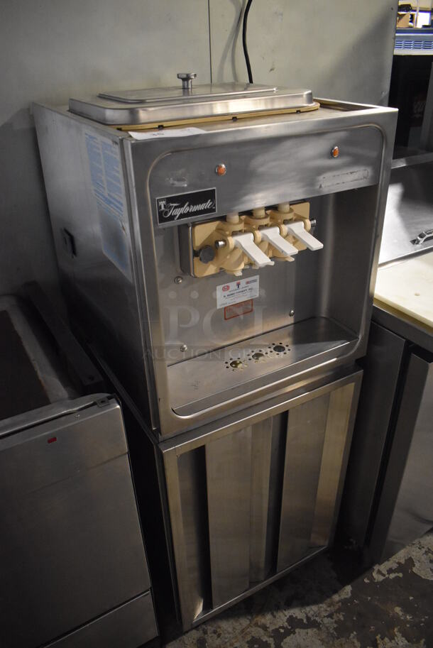 Taylormate Stainless Steel Commercial Air Cooled Floor Style 2 Flavor w/ Twist Soft Serve Ice Cream Machine. 208-240 Volts, 1 Phase. 21x25x53 - Image 3 of 9