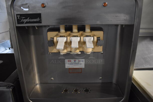 Taylormate Stainless Steel Commercial Air Cooled Floor Style 2 Flavor w/ Twist Soft Serve Ice Cream Machine. 208-240 Volts, 1 Phase. 21x25x53 - Image 4 of 9