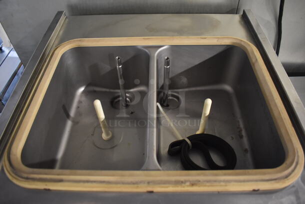 Taylormate Stainless Steel Commercial Air Cooled Floor Style 2 Flavor w/ Twist Soft Serve Ice Cream Machine. 208-240 Volts, 1 Phase. 21x25x53 - Image 6 of 9