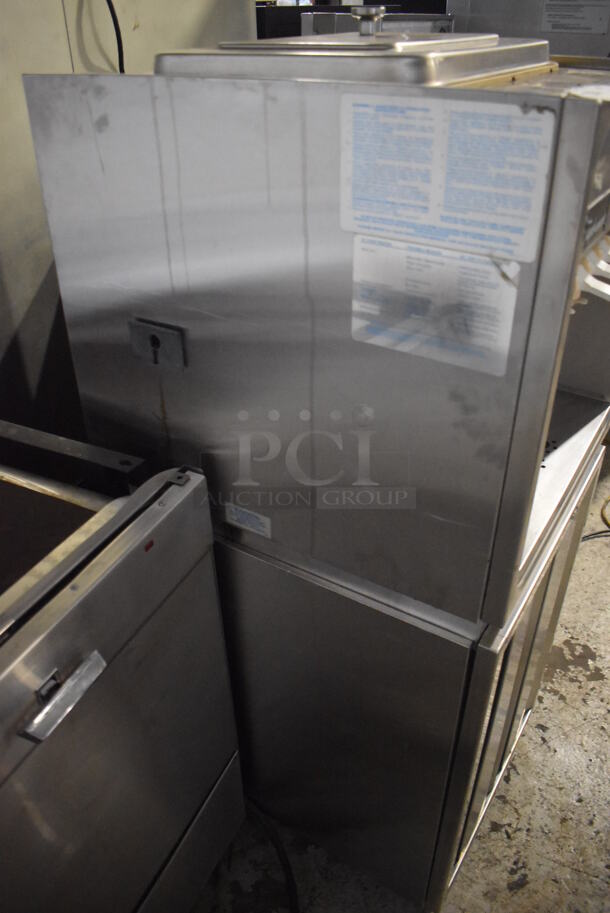 Taylormate Stainless Steel Commercial Air Cooled Floor Style 2 Flavor w/ Twist Soft Serve Ice Cream Machine. 208-240 Volts, 1 Phase. 21x25x53 - Image 8 of 9
