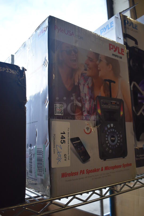 2 BRAND NEW IN BOX! Pyle PPHP818B Wireless PA Speaker and Microphone System. 2 Times Your Bid! - Image 2 of 4