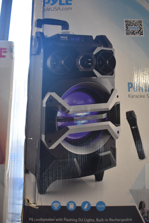 BRAND NEW IN BOX! Pyle PWMA325BT Portable BT Karaoke Speaker System - Image 3 of 4
