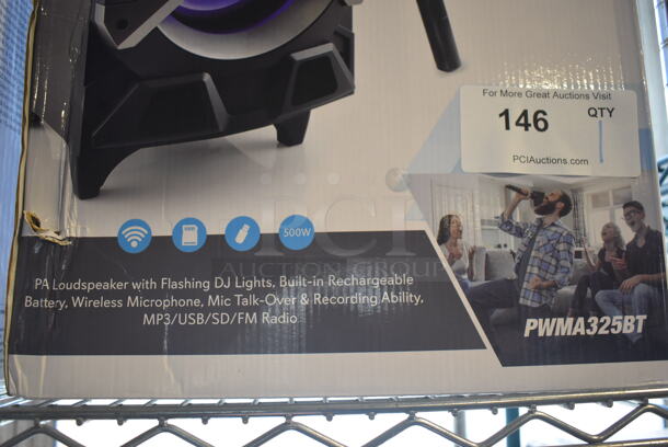 BRAND NEW IN BOX! Pyle PWMA325BT Portable BT Karaoke Speaker System - Image 4 of 4