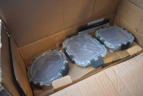 BRAND NEW IN BOX! Nutrichef NCGLGY Glass Containers - Image 3 of 5