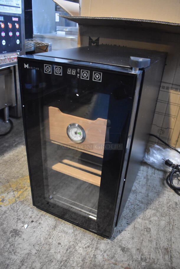 BRAND NEW IN BOX! Manitan BW-25D1 Metal Countertop Cigar Cooler Humidor. 110 Volts, 1 Phase. 10.5x19x19 - Image 2 of 7