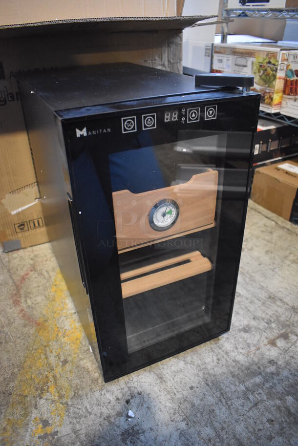 BRAND NEW IN BOX! Manitan BW-25D1 Metal Countertop Cigar Cooler Humidor. 110 Volts, 1 Phase. 10.5x19x19 - Image 3 of 7