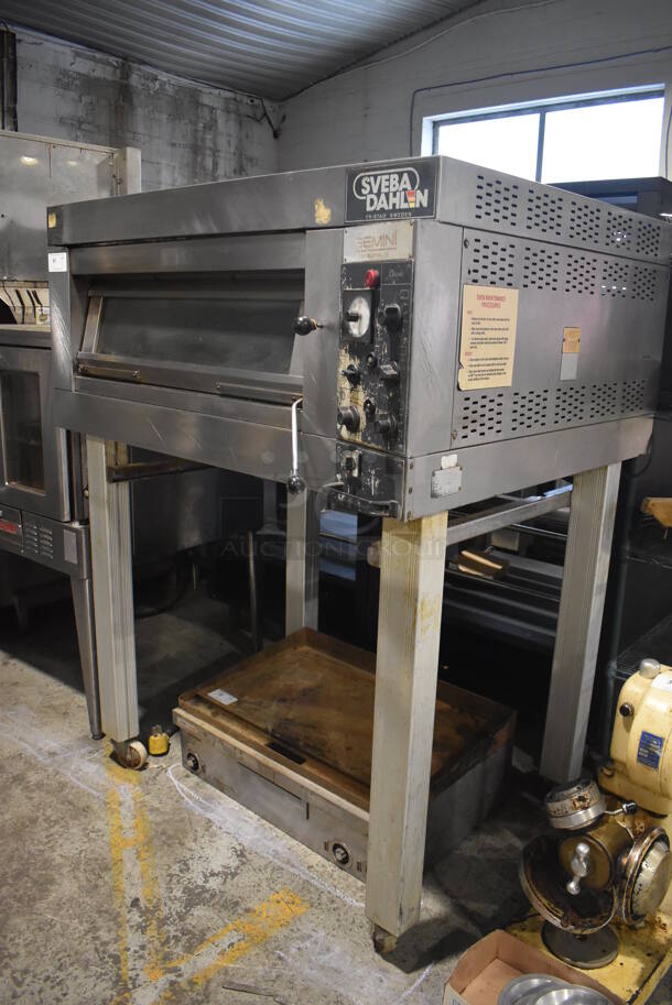 Sveba Dahlen Model DC-12 DD Stainless Steel Commercial Electric Powered Single Deck Oven w/ Metal Legs on Commercial Casters. 208/230 Volts. 54x45x71 - Image 2 of 8