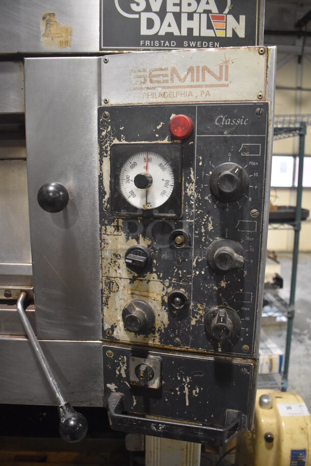 Sveba Dahlen Model DC-12 DD Stainless Steel Commercial Electric Powered Single Deck Oven w/ Metal Legs on Commercial Casters. 208/230 Volts. 54x45x71 - Image 4 of 8