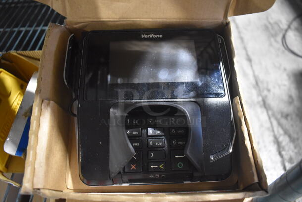 2 VeriFone Credit Card Readers. 7x7x3. 2 Times Your Bid!