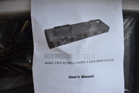 BRAND NEW IN BOX! RGBYC Five Tunnels RGBYC Laser Show System. 22x6.5x3