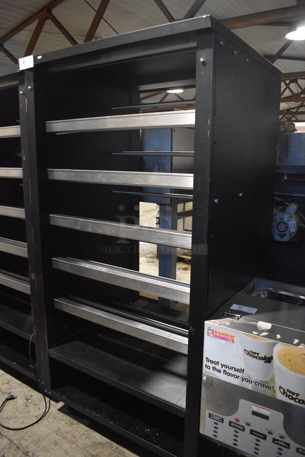 Metal Commercial Bakery Pastry Bagel Donut Transport Display Rack on Commercial Casters. 38.5x34x76 - Image 1 of 4