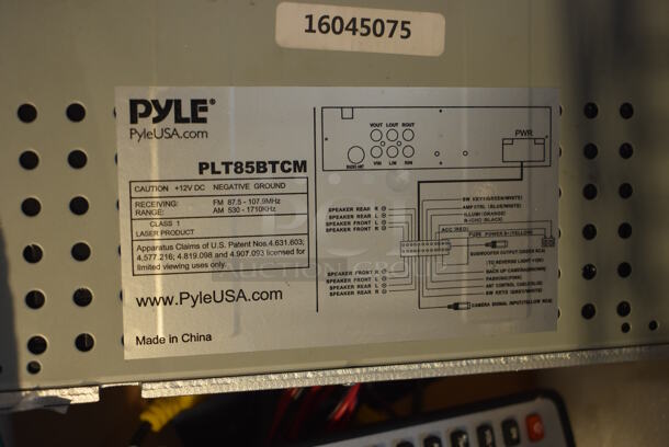 BRAND NEW IN BOX! Pyle PLT85BTCM Bluetooth Headunit Receiver. 7x7.5x3 - Image 5 of 6