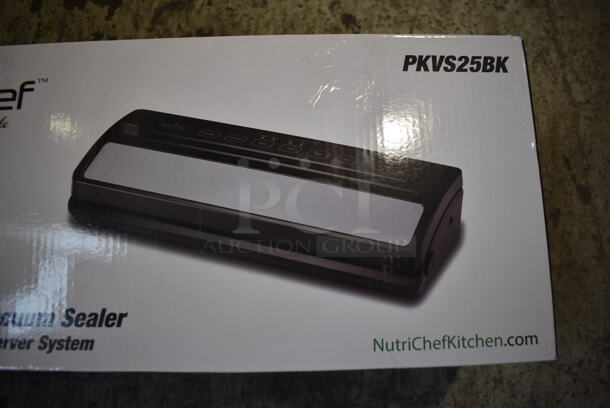 BRAND NEW IN BOX! Nutrichef PKVS25BK Automatic Food Vacuum Sealer - Image 2 of 4