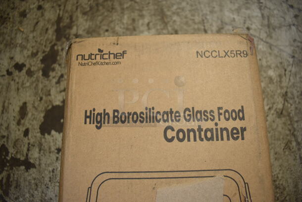BRAND NEW IN BOX! Nutrichef NCCLX5R9 5 Piece Glass Container Set  - Image 3 of 5